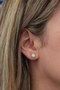 Heliophilia Silver Pendientes de Plata de Ley 925 con Baño de Oro Rosa y Circón